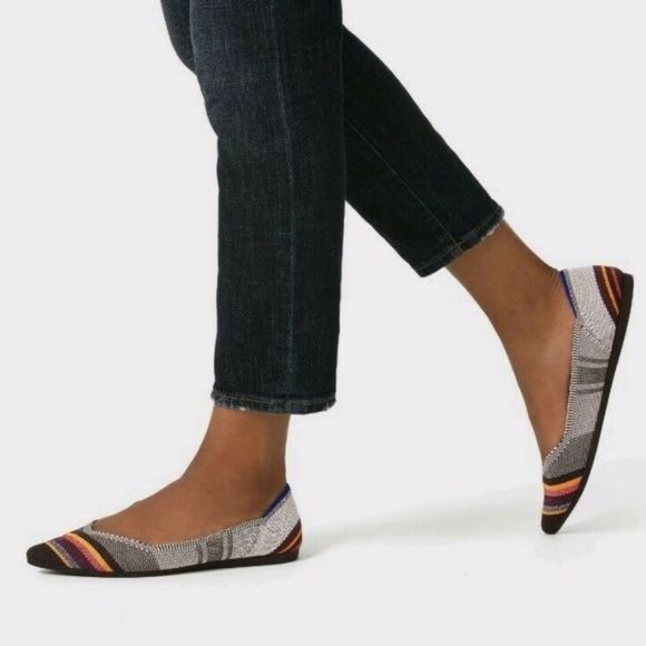 Rothy’s Points Inverse Stripe Size 7.5 - Picture 1 of 9